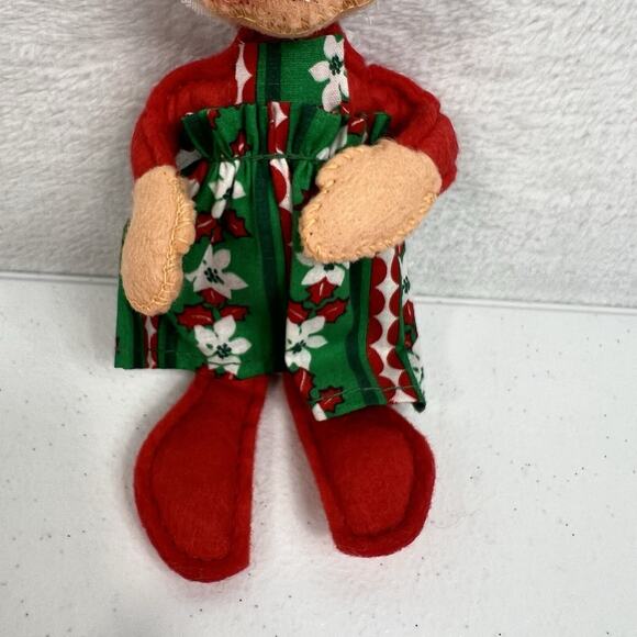Annalee Doll Vintage 1981 Mrs Claus 5 Inch Doll Christmas Holiday Decoration - Picture 4 of 9